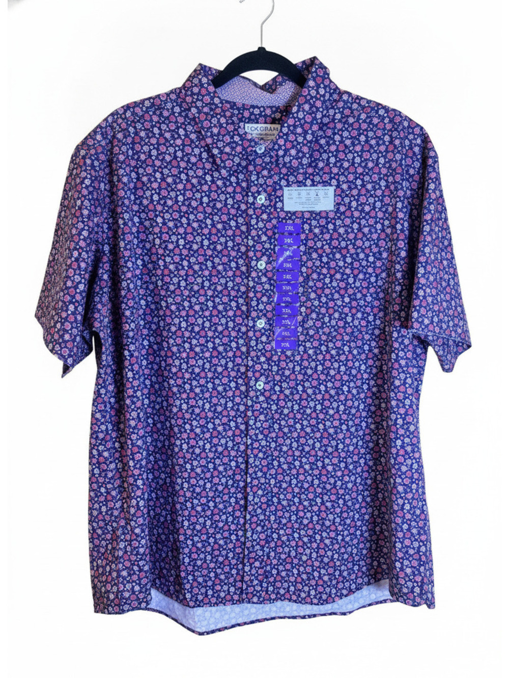 Nick Graham Everywhere Men's Stretch Modern Fit Performance Stretch Sport Shirt,
